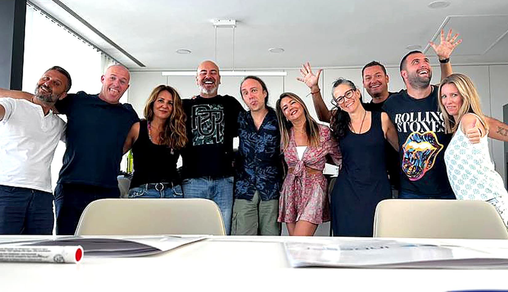Photo de groupe à la fin d'une formation à la villa