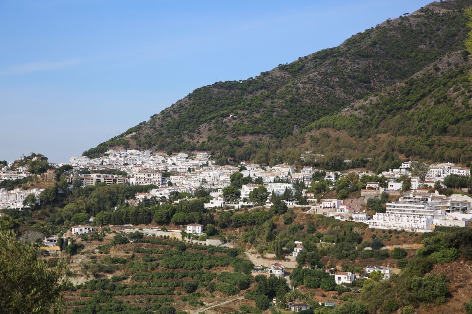 Sierra de Mijas au coucher du soleil