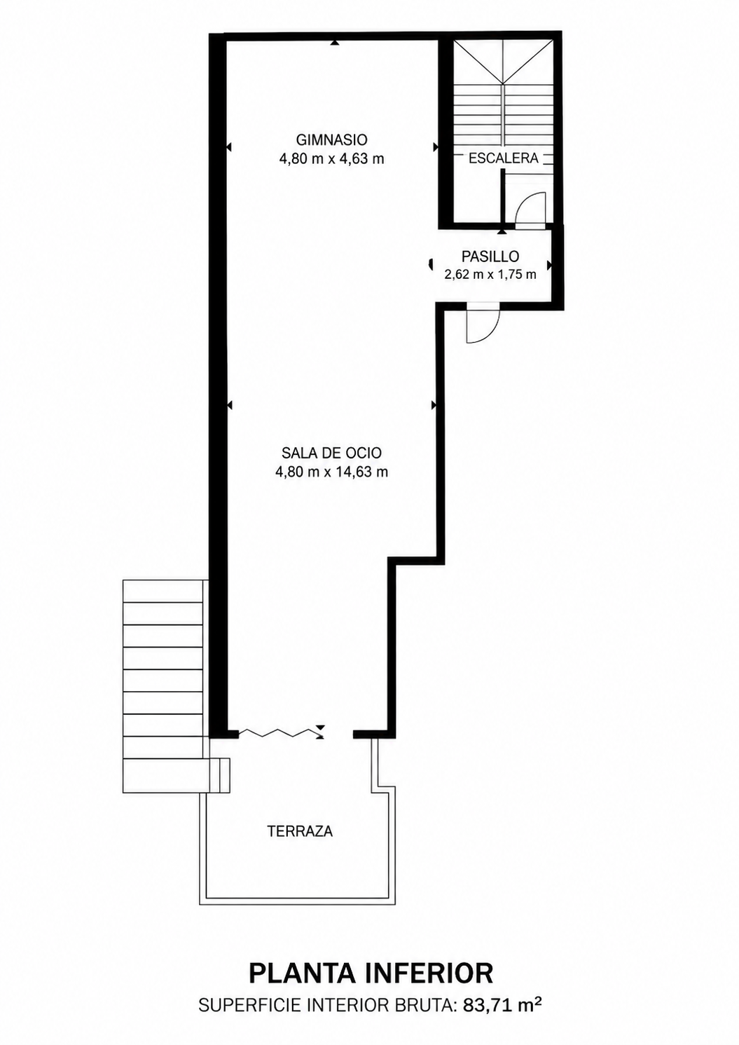 Lower floor plan
